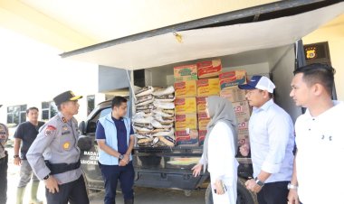 Kapolda Aceh Tiba di Langsa Lewat Jalur Darat, Beri Bantuan hingga Wifi Gratis untuk Warga