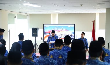 Laksanakan Upacara HUT ke-54 KORPRI, Kanwil BPN DKI Berkomitmen Tingkatkan Profesional