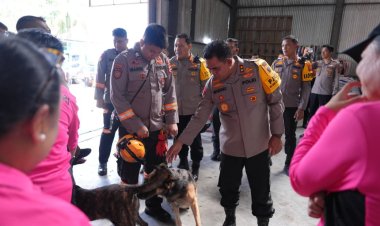 Polda Sumut Kerahkan Unit K9 untuk Percepat Pencarian Korban Banjir Bandang dan Longsor di Tapteng–Sibolga