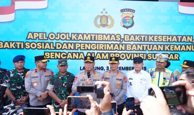 Polri All-Out Tangani Krisis Sumatera: Wakapolri Lepas Bantuan Kemanusiaan Polda Lampung