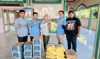 Pj Geuchik Gampong Baro Terima Bantuan Logistik dari KNPI Kota Langsa untuk Penguatan Pangan