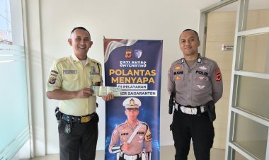 Polantas Menyapa di Samsat Sukabumi, Dorong Pelayanan Prima dan Kamtibmas Kondusif