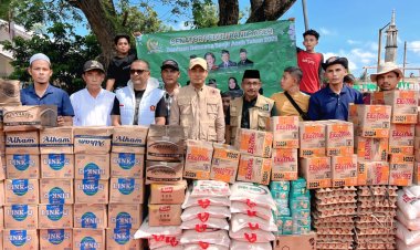 Haji Uma dan Wabup Aceh Timur Salurkan Bantuan DPD RI, Desak Pemerintah Tetapkan Status Bencana Nasional