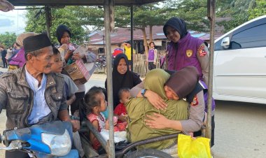 Tim Trauma Healing SDM Polda Aceh Beri Dukungan Psikososial Bencana Alam Di Langsa