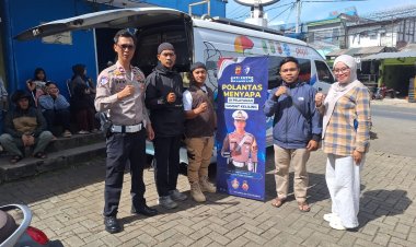 ‎Polantas Menyapa : Langkah Polres Sukabumi Gali Kepercayaan Publik Lewat Layanan Transparan