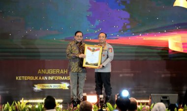 Polri Peringkat Pertama Nasional Monev KIP 2025 dengan Nilai 98,90