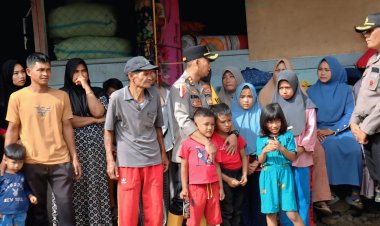 Kapolres Aceh Tengah Salurkan Bantuan Kabaharkam Polri untuk Warga Terdampak Bencana Alam
