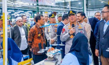 Wakapolri Resmikan Kembali Operasional Pabrik Garmen Wonghang Bersaudara di Pemalang