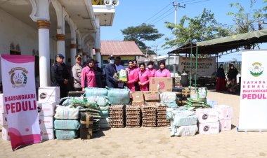 Ketua Bhayangkari Daerah Aceh Kembali Salurkan Bantuan untuk Korban Banjir di Pidie Jaya