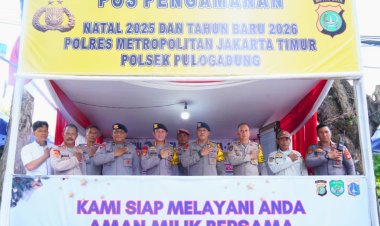 Dansat Brimob Metro Tinjau Gereja dan Pospam, Pastikan Kesiapan Layanan Nataru 2025