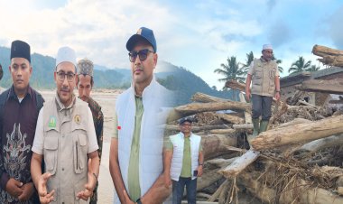 Haji Uma Datangi Serba Jadi dan Simpang Jernih, Dorong Pemerintah Percepat Hunian Sementara