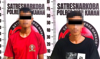 Dua Pria Diduga Terlibat Penyalahgunaan Narkotika Diamankan Polres Way Kanan