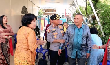 Kapolres Aceh Tengah Cek Pengamanan Perayaan Natal di Dua Gereja