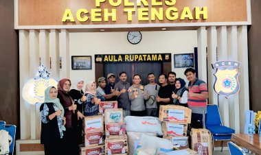 Polri Hadir untuk Warga, Kapolres Aceh Tengah Salurkan Bantuan Wakapolri dan Kadiv Propam
