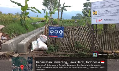 Pembangunan Irigasi Sepanjang 173 Meter di Desa Samarang Kini Hampir Selesai