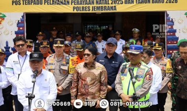 Jelang Libur Tahun Baru 2026, Kakorlantas dan Menhub Cek Pelabuhan Gilimanuk