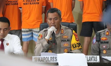 Polres Way Kanan Rilis Akhir Tahun 2025: Kejahatan Narkoba Meningkat 25,42 Persen, Untuk Kriminalitas dan Laka Lantas Turun
