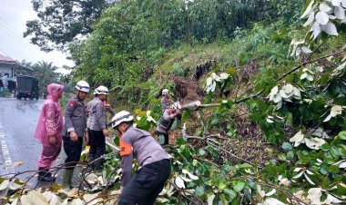 Hujan Deras Picu Longsor dan Banjir di Palembayan, Polri Sigap Evakuasi Warga