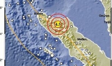 Gempa M 4,5 Guncang Gunung Bur Ni Telong Bener Meriah, Masyarakat Diimbau Tetap Waspada