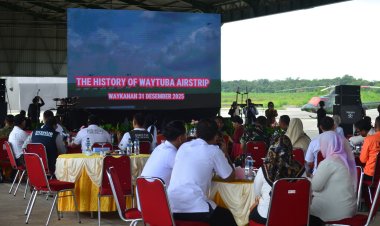 Dandim 0427/Way Kanan Sambut Kedatangan Jenderal TNI (Purn) A.M. Hendropriyono di Way Tuba