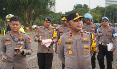 Brimob Polda Metro Jaya Siagakan Personel Amankan Malam Tahun Baru di Wilkum Polda Metro jaya