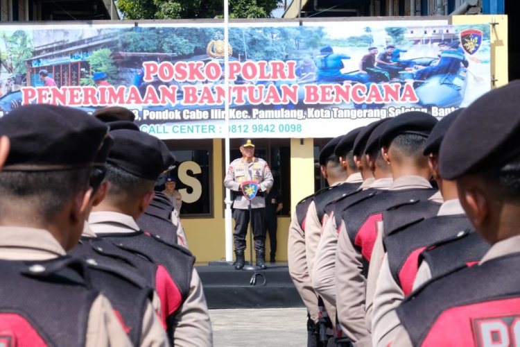 Polri Gelar Apel Pergeseran Pasukan, Tegaskan Komitmen Percepatan Bantuan Bencana