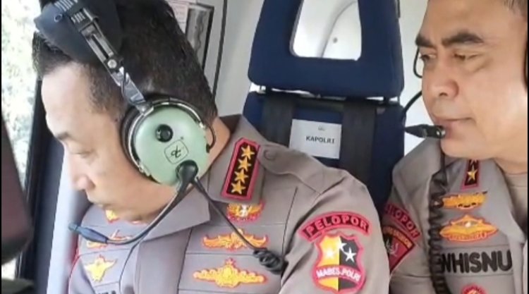 Kapolri dan Ketua Umum Bhayangkari Tinjau Udara Dampak Banjir Longsor Sumut, Pastikan Percepatan Bantuan untuk Warga