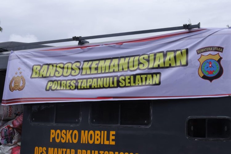 Polres Tapanuli Selatan Salurkan Bantuan Sosial untuk Korban Bencana Alam di Kelurahan Reniate