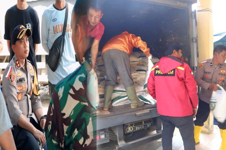 TNI–Polri Kawal Penyaluran Sembako ke Linge, Pemkab Aceh Tengah Drop Bantuan di Gelampang Gading