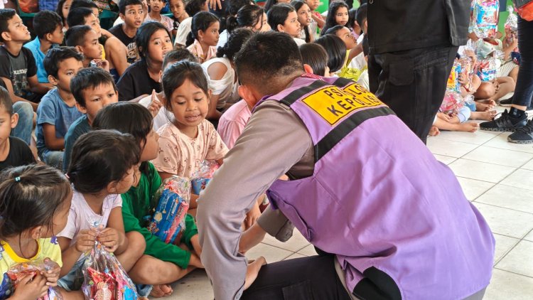 Tim Trauma Healing Polres Sibolga Hadir di Posko Pengungsian TK Negeri Pembina Sibolga