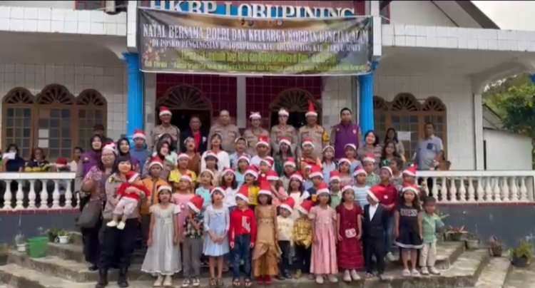 Rayakan Natal Bersama Warga Terdampak Bencana, Polri Hadir di Dua Gereja HKBP Tapanuli Utara