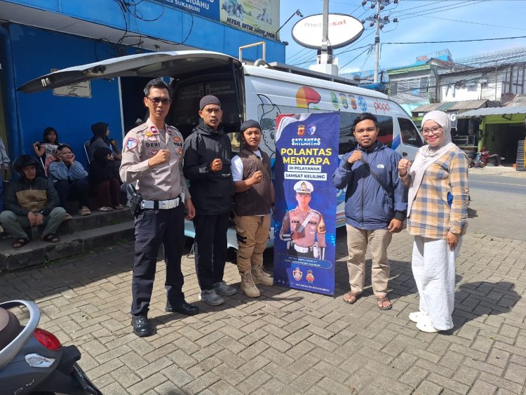 ‎Polantas Menyapa : Langkah Polres Sukabumi Gali Kepercayaan Publik Lewat Layanan Transparan