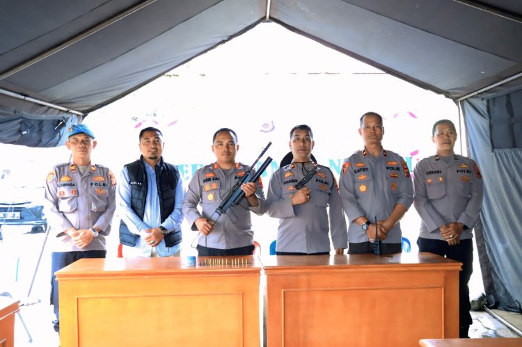Polres Bener Meriah Amankan Dua Pucuk Senjata Api Rakitan Aktif