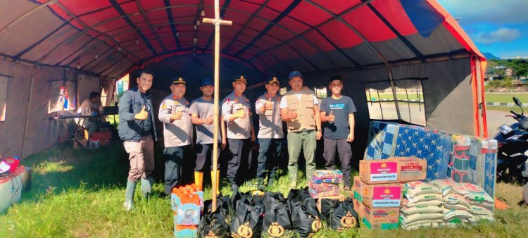Kapolres Aceh Tengah Salurkan Bantuan Kemanusiaan Kapolri ke Warga Celala dan Posko Pemuda Gayo