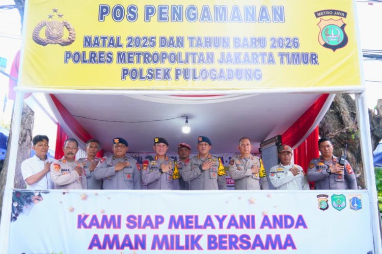 Dansat Brimob Metro Tinjau Gereja dan Pospam, Pastikan Kesiapan Layanan Nataru 2025