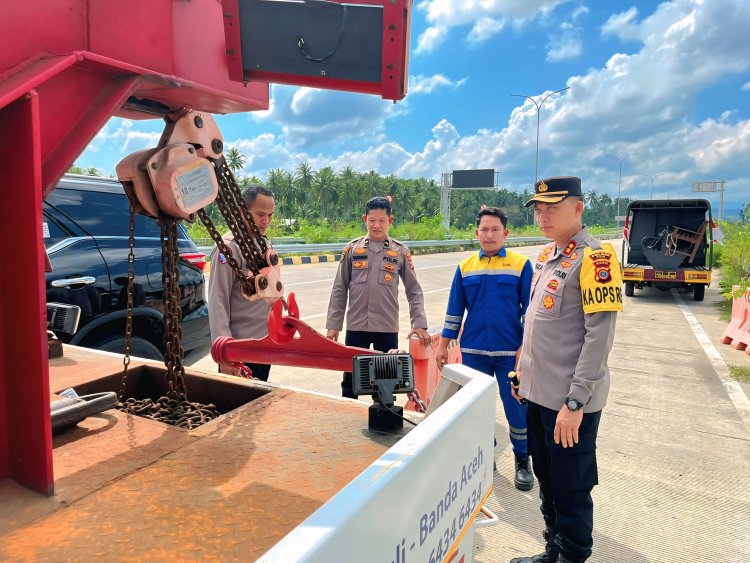 Operasi Lilin Seulawah 2025, Kapolres Pidie Pastikan Kesiapan Personel di Pos Pantau Padang Tiji dan Gerbang Tol
