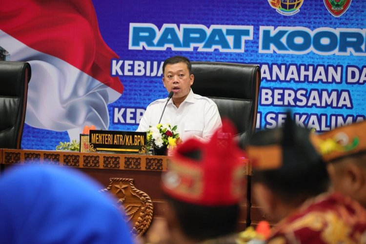 Menteri Nusron Imbau Pemda Kalteng Percepat Pemutakhiran Sertipikat Tanah untuk Cegah Tumpang Tindih