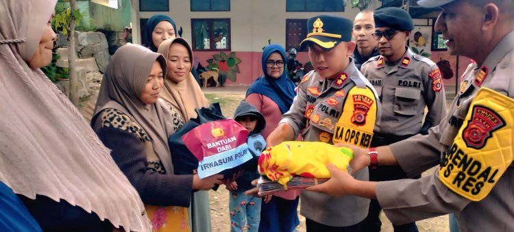 Polres Aceh Tengah Bersinergi dengan Relawan H. Subarni, Salurkan Bantuan ke Dua Kecamatan