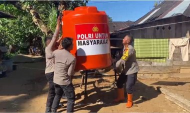 Polda Sumut Hadirkan Air Bersih untuk Warga Hutanabolon, Pasang Filter Air Nanotec pada Sumur Bor
