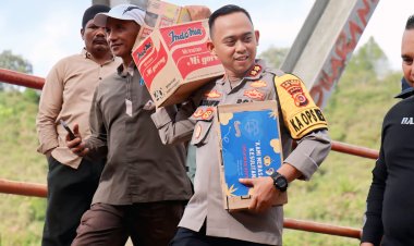 Polri Untuk Masyarakat, Kapolres Aceh Tengah Tak Kenal Lelah Salurkan Bantuan Korban Bencana
