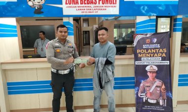‎Program Polantas Menyapa : Langkah Nyata Satlantas Polres Sukabumi Bangun Kepercayaan Publik Melalui Transparansi Layanan