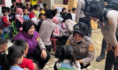 Datang untuk Mengabdi, Hadir untuk Menyembuhkan: 9 Taruna Akpol dan SSDM Polri Laksanakan Trauma Healing Perdana di Aceh Tamiang
