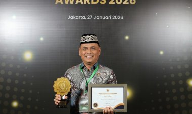 Walikota Metro Raih Penghargaan UHC Kategori Madya