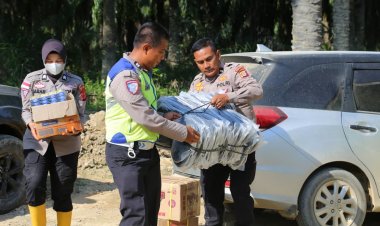 Dari Kepedulian untuk Masa Depan: Polri–Universitas Jambi Bantu Pelajar Aceh Tamiang