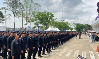 Brimob Batalyon D Pelopor Amankan Laga Persija vs Persita di Indomilk Arena