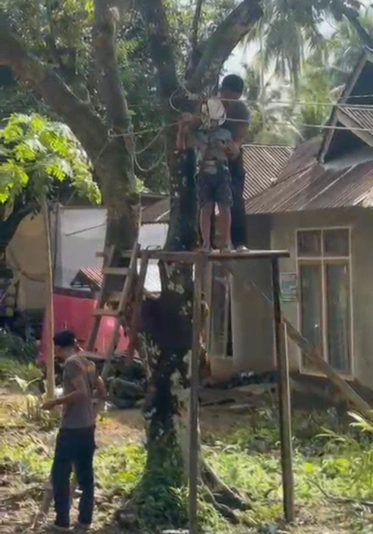 Brimob Polri Laksanakan Trauma Healing Anak Terdampak Bencana di Kabupaten Agam