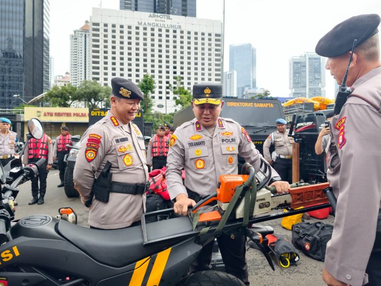 ‎Wakapolda Metro Jaya Pimpin Apel Ditsamapta Berikan Apresiasi dalam Menjaga Kondusifitas Jakarta