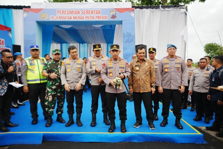 Kapolri Resmikan 19 Jembatan Merah Putih Presisi, Komitmen Tindaklanjuti Arahan Presiden Prabowo