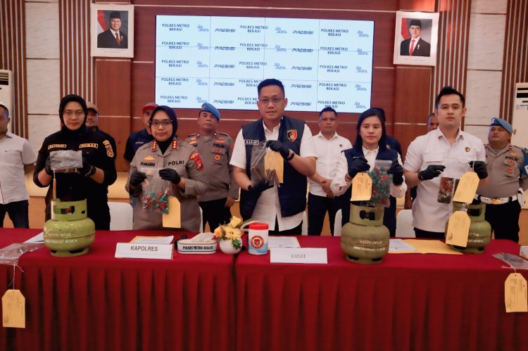 Polres Metro Bekasi Bongkar Praktik “Gas Suntik”, Lindungi Konsumen dan UMKM dari Penyalahgunaan Subsidi