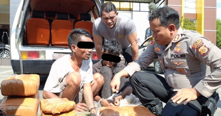 Polres Aceh Tenggara Gagalkan Peredaran 50,7 Kg Ganja, Dua Pelaku Diamankan